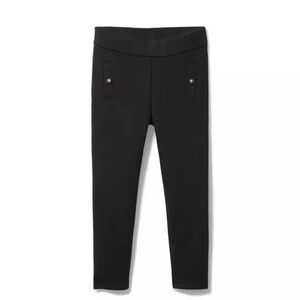 NWOT - Janie And Jack - Baby Girls Button Ponte Pant, Black (18-24M)